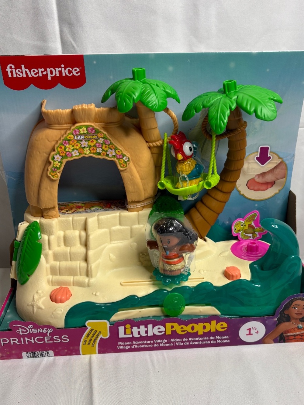 NEW Little People Disney Princess Moana Adventure Village Playset Moana,Hei Hei